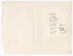 1990 Doll Inventory, Art Expenses