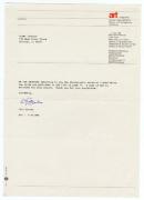 1985 - 1995 Letters Returning Slides Art Magazine