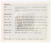 1983 Civilian Warfare Solo Exhibition