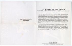 1984 Climbing the East Village